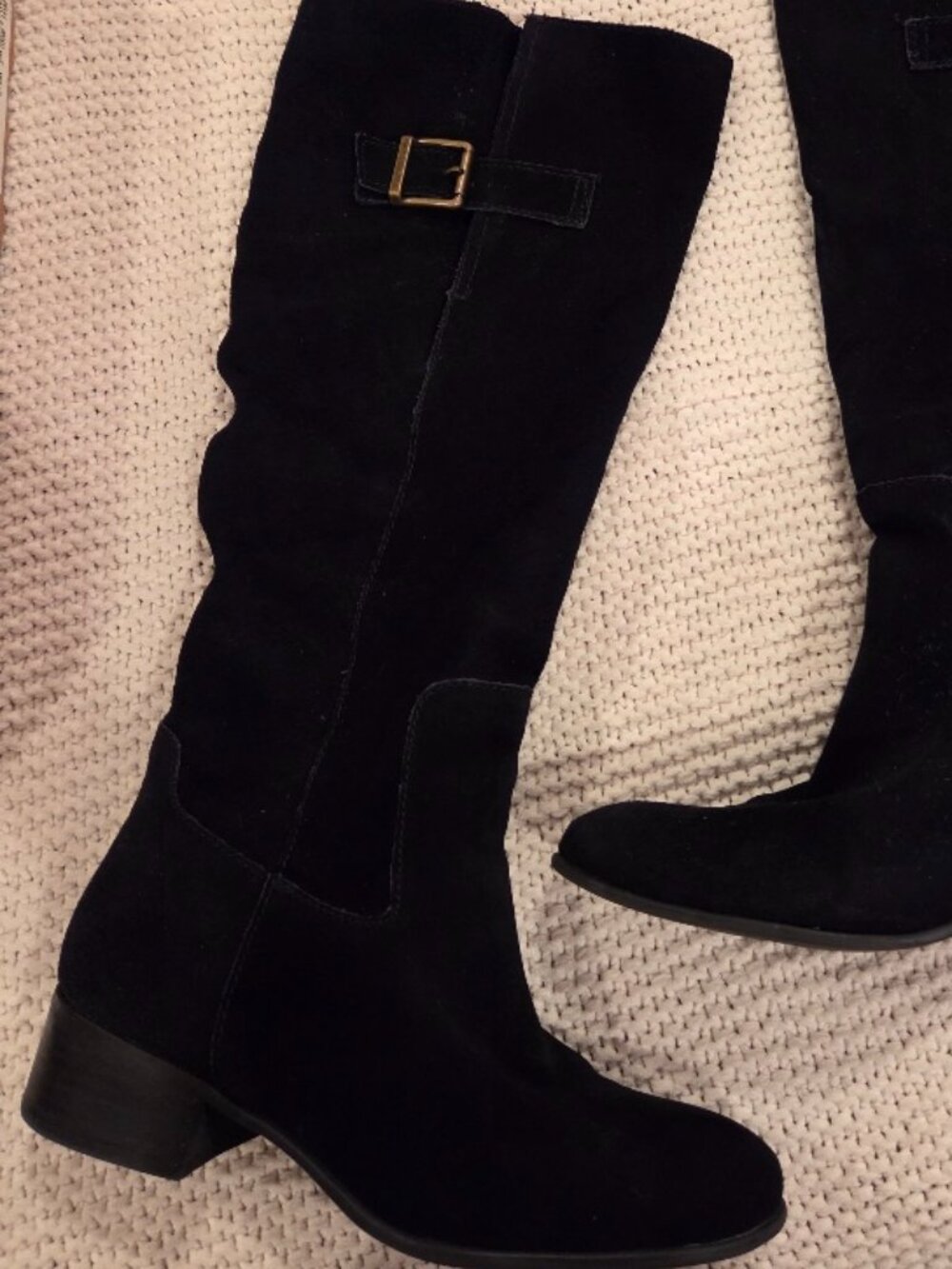Matisse Tall Black Suede Slouch Boot size 8.5